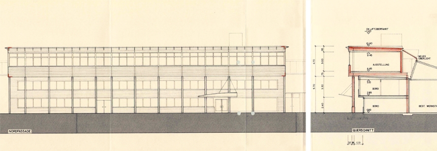Aufstockung Betriebsgebäude 1990